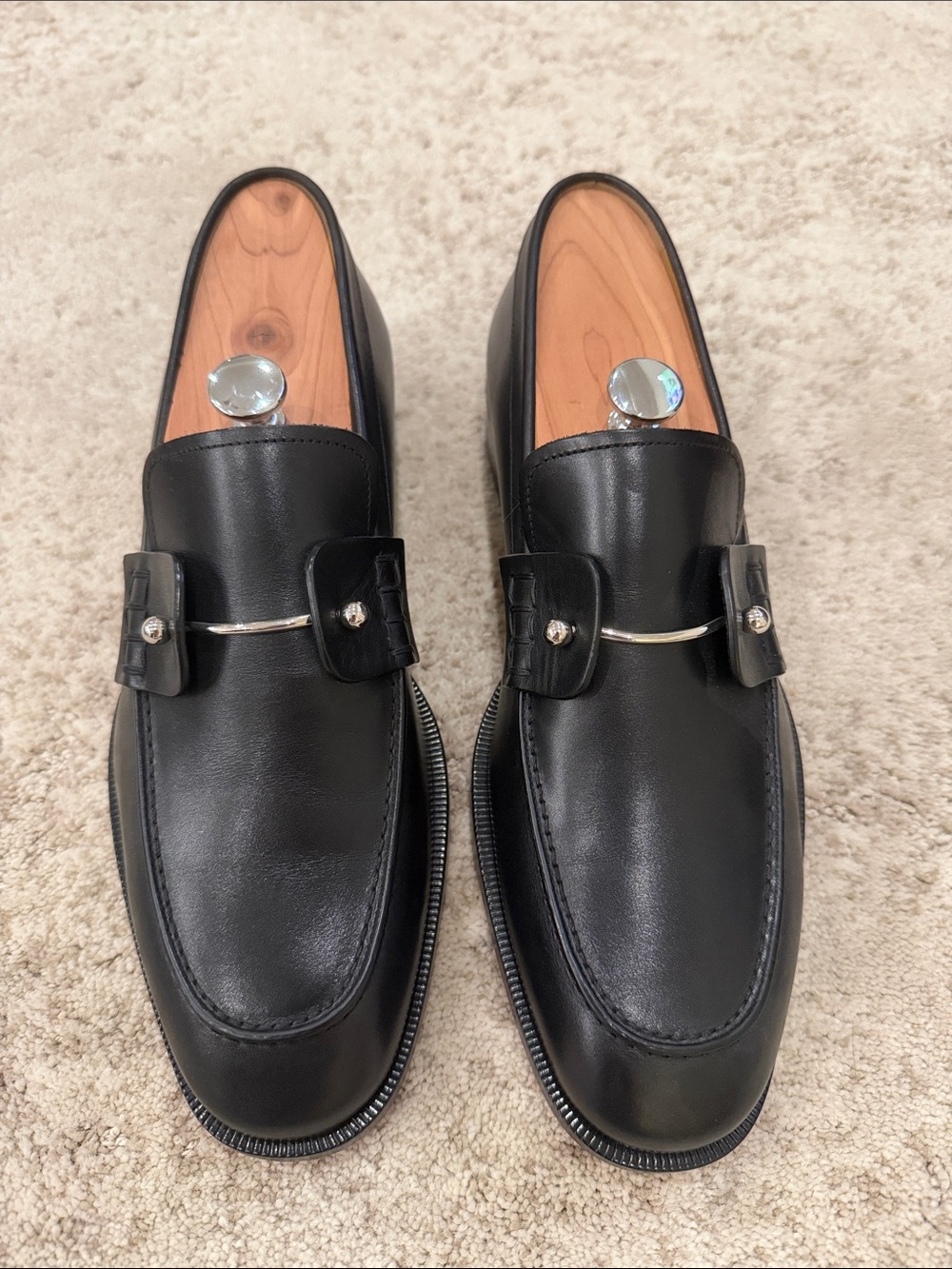 Christian Louboutin Black Loafers